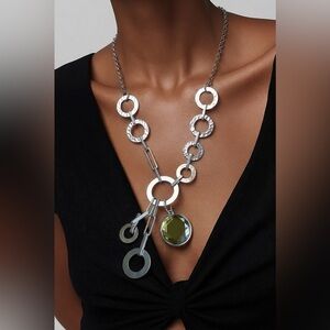 Elegant Silver and Gold Necklace